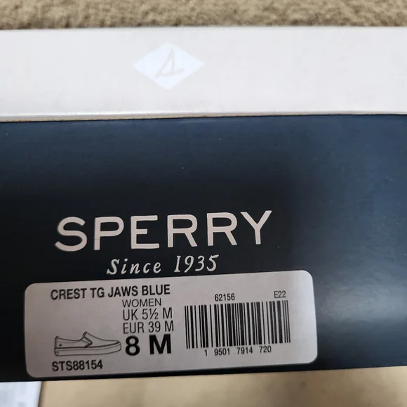 SPERRY×JAWS CREST TWIN GORE STRIPD SLIP ON SNEAKERS! - Picture 6 of 11
